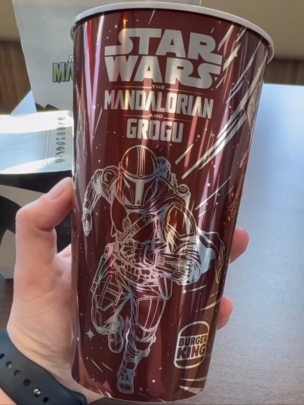 Brand New - Star Wars Mandalorian Cup - Red Color USA Version